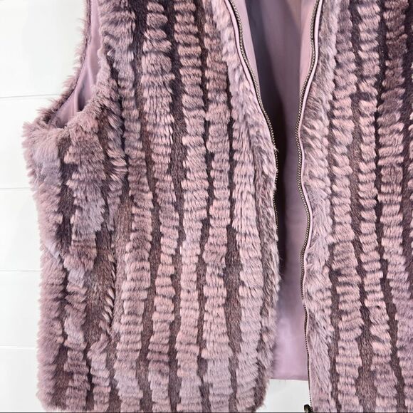 🌺3 FOR $20🌺 - FU DA Faux Fur Reversible Teddy vest Large purple - Picture 5 of 7